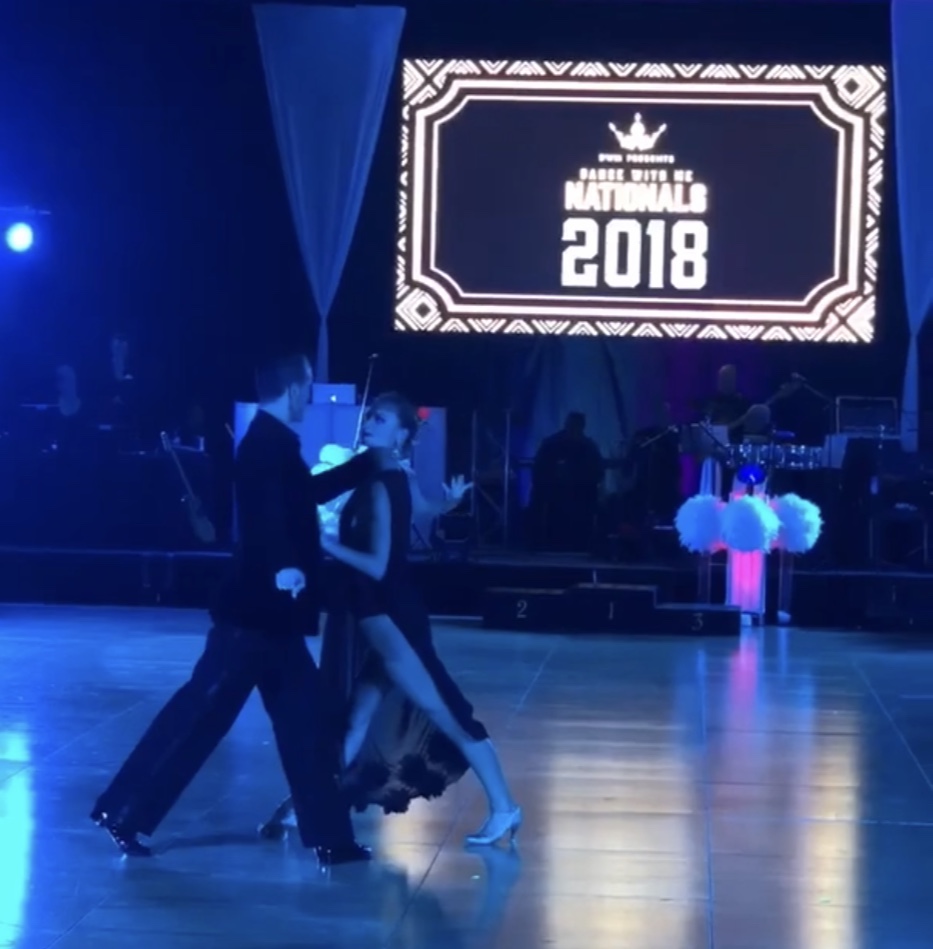 Mazen and Izabella dancing a Waltz Show